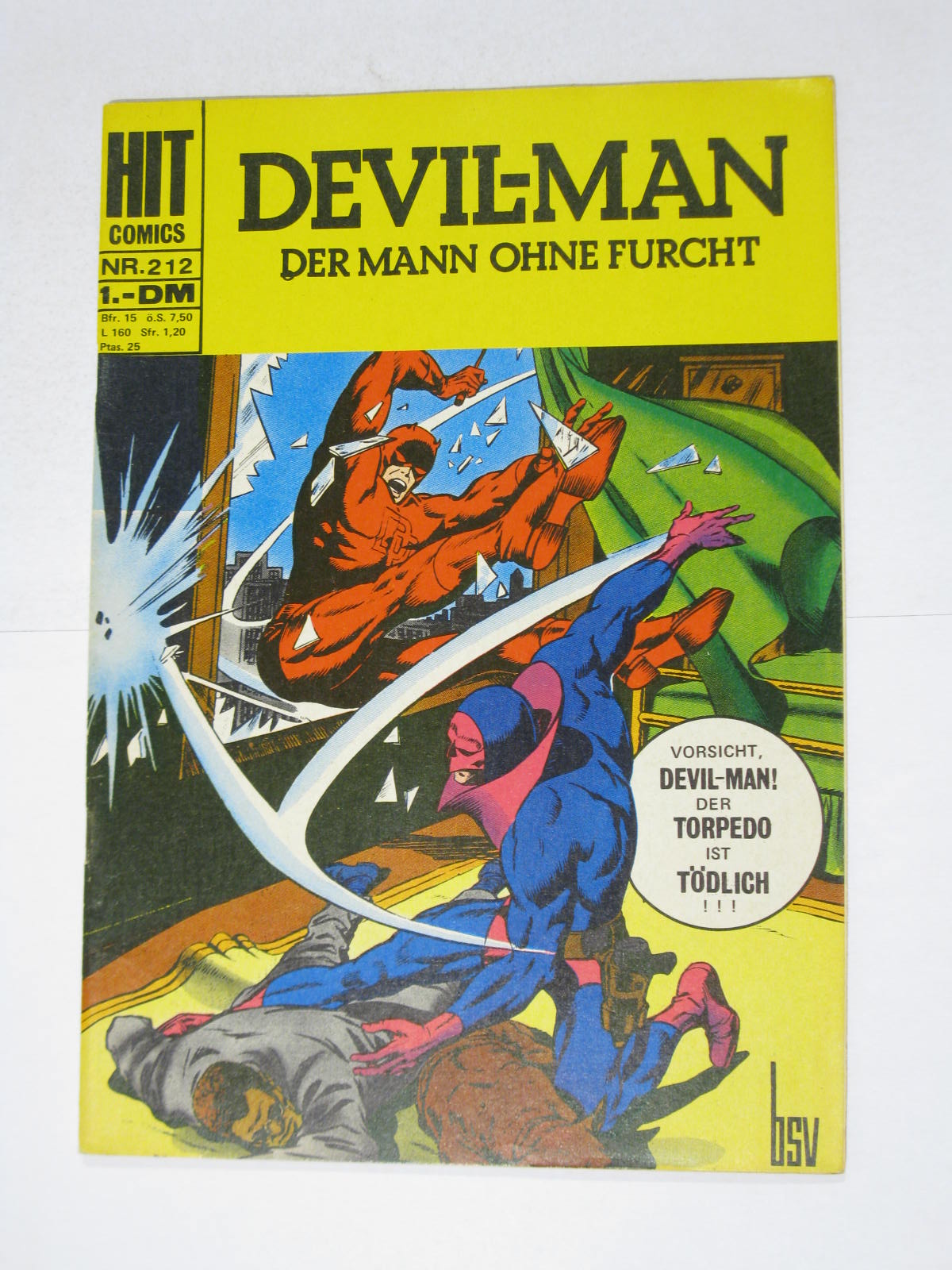 Hit Comics Devil-Man Nr. 212 Marvel BSV Williams im Z (1/1-2). 123839 Hit Comics Devil-Man Nr. 212 Marvel BSV Williams im Z (1/1-2). 123839