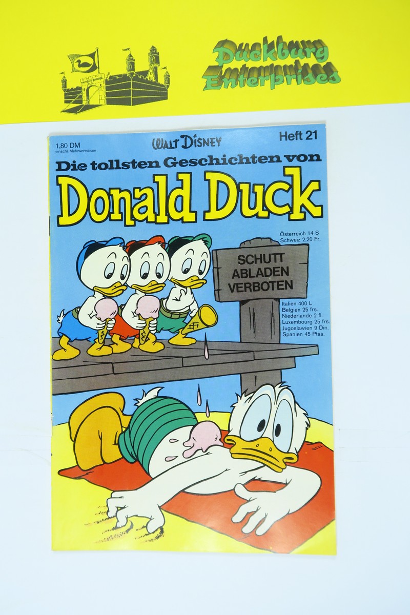 tollsten Geschichten von Donald Duck Nr. 21  Ehapa im Zustand (1). 161959