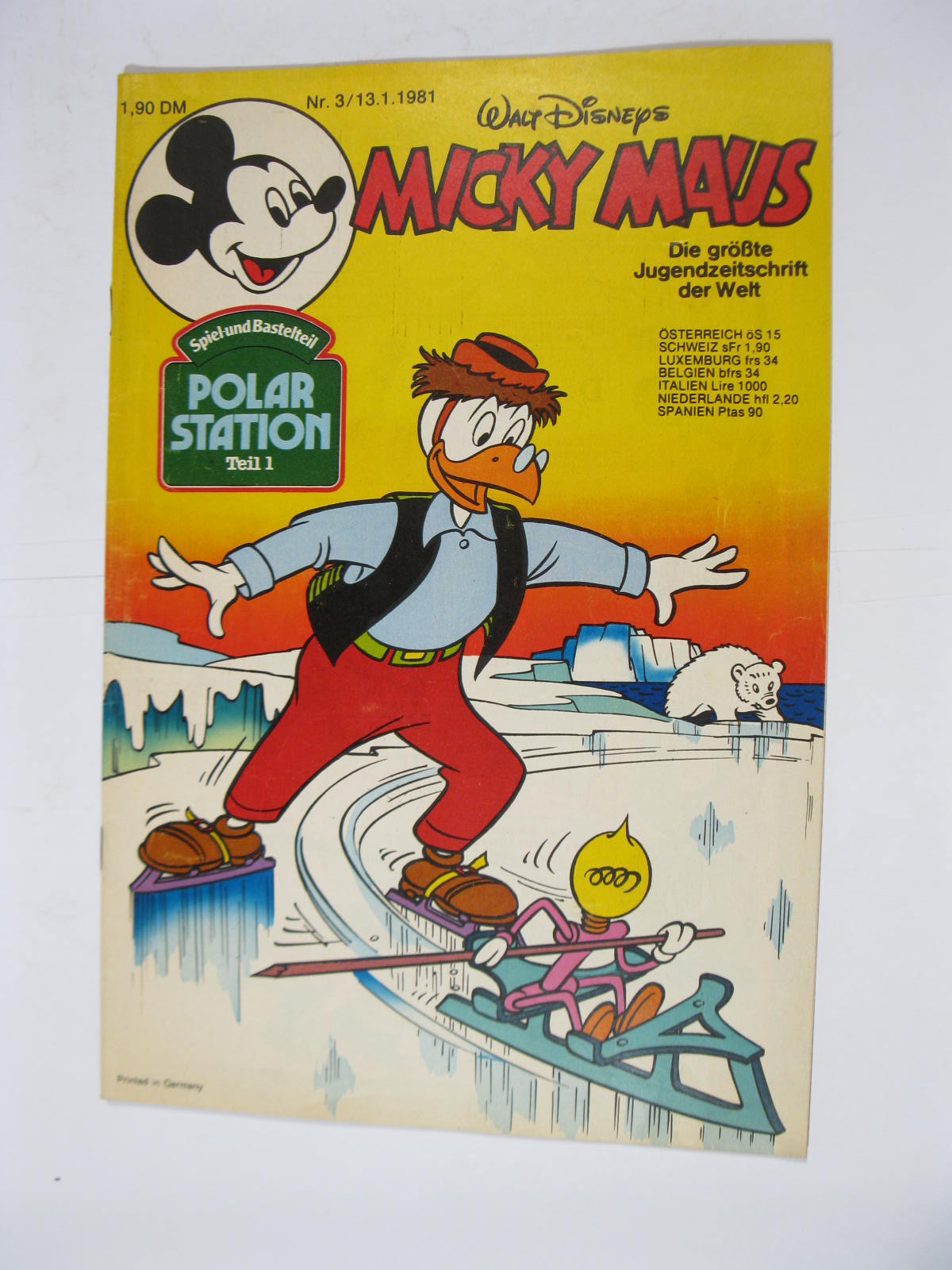 Micky Maus 1981/ 3 vom 13.1.81 Ehapa im Z (1-2 mit Beilage ). 109821 Micky Maus 1981/ 3 vom 13.1.81 Ehapa im Z (1-2 mit Beilage ). 109821