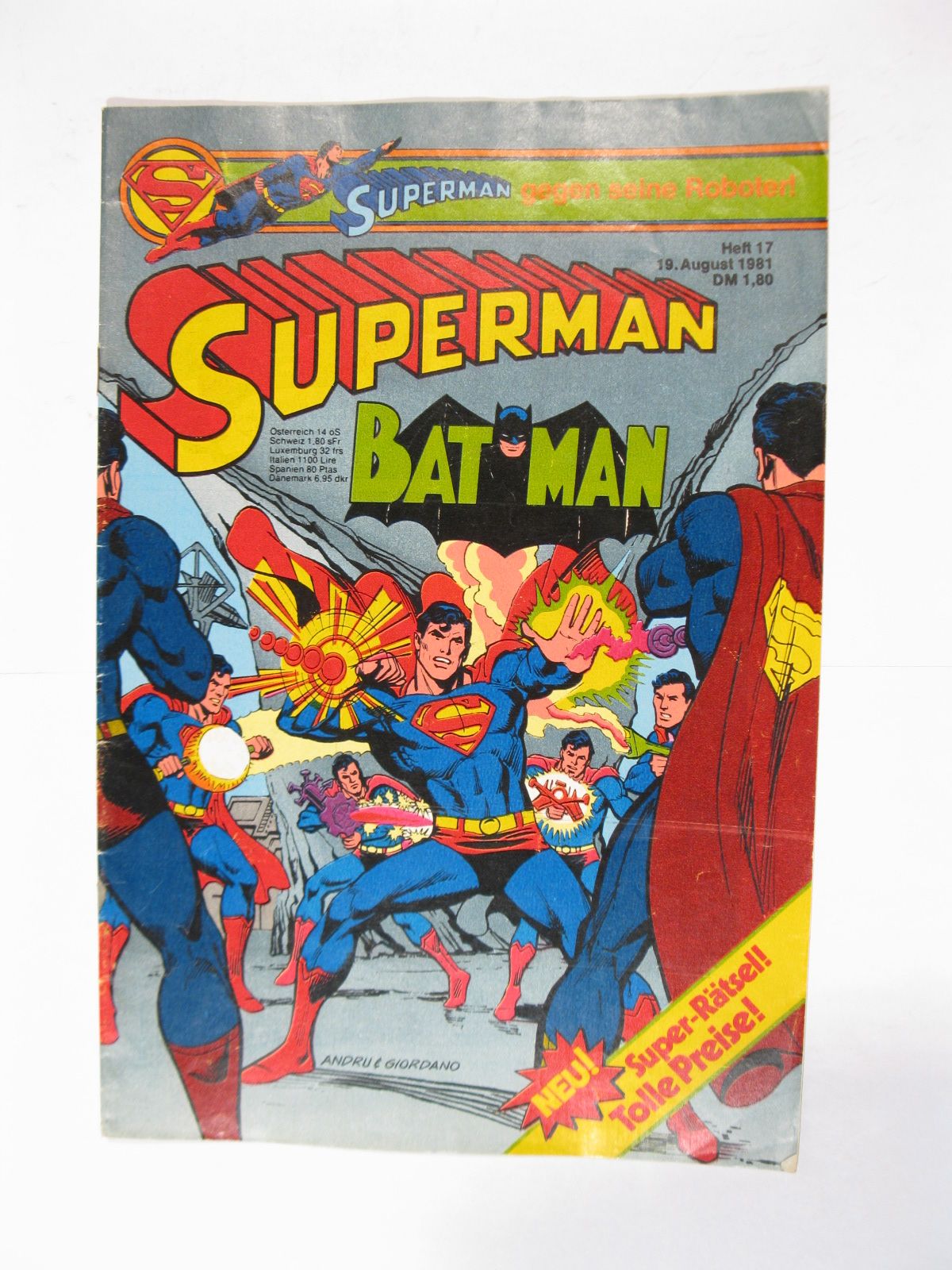 Superman Comic 1981/17 Ehapa im Zustand (1-2). Superman Comic 1981/17 Ehapa im Zustand (1-2).