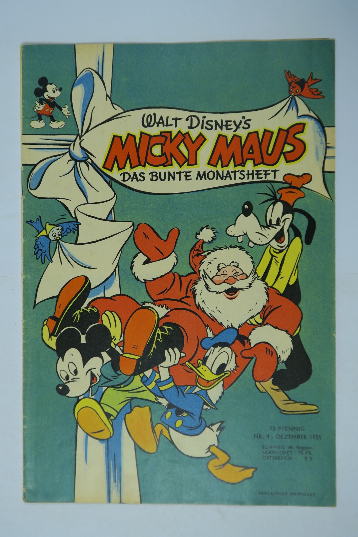 Micky Maus 1951/ 4 vom Dezember 1951 Ehapa im Zustand (1-2). 140793 Micky Maus 1951/ 4 vom Dezember 1951 Ehapa im Zustand (1-2). 140793