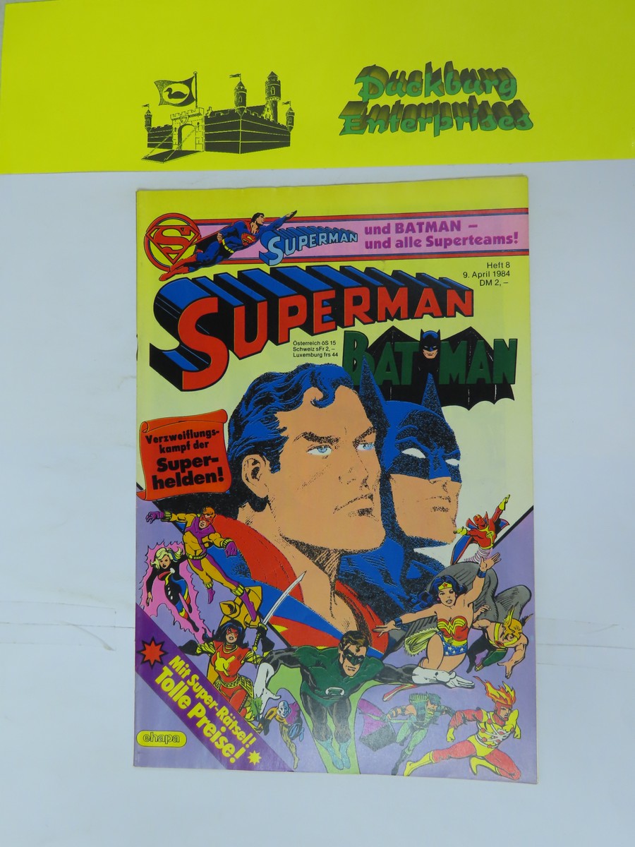 Superman Comic 1984/ 8 Ehapa im Zustand (1-2 ). 158245