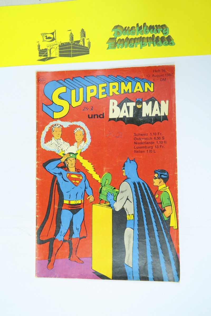 Superman Comic 1967/16 Ehapa im Zustand (2-3 NZ). 153657 Superman Comic 1967/16 Ehapa im Zustand (2-3 NZ). 153657