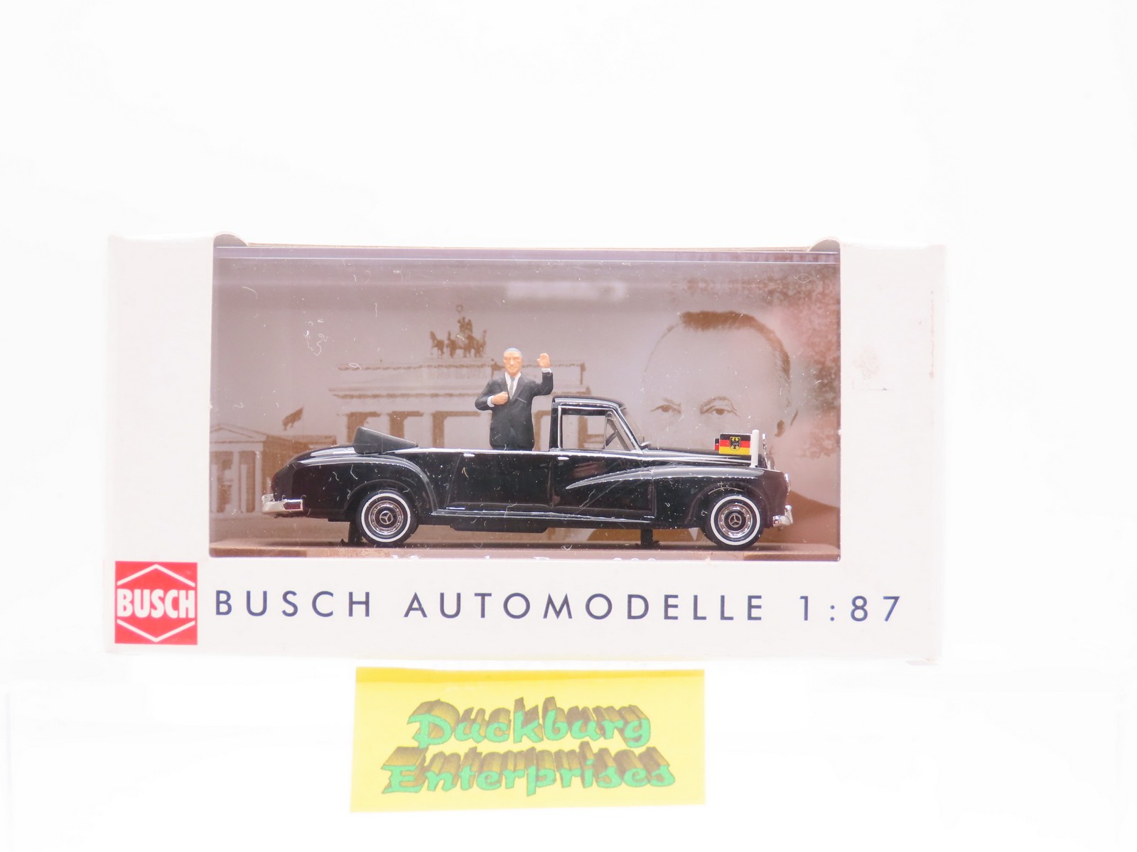 Busch 44806 Mercedes Benz 300 Adenauer Diorama schwarz in OVP 1:87 188059 Busch 44806 Mercedes Benz 300 Adenauer Diorama schwarz in OVP 1:87 188059