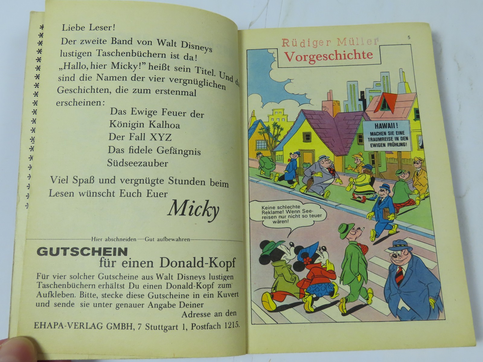 Donald Duck Lustiges Taschenbuch  Nr.  2 ERSTAUFLAGE  Ehapa im Z (2). 171381