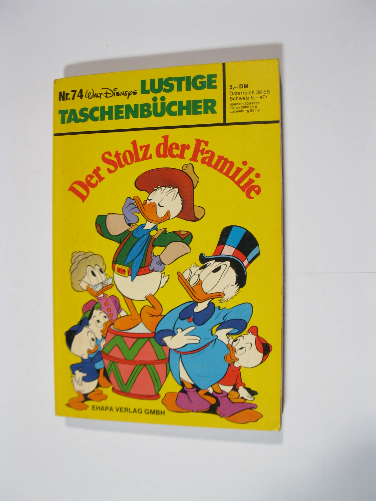 Donald Duck Lustiges Taschenbuch Nr. 74 ERSTAUFLAGE Ehapa Z (1/1-2). 116245 Donald Duck Lustiges Taschenbuch Nr. 74 ERSTAUFLAGE Ehapa Z (1/1-2). 116245
