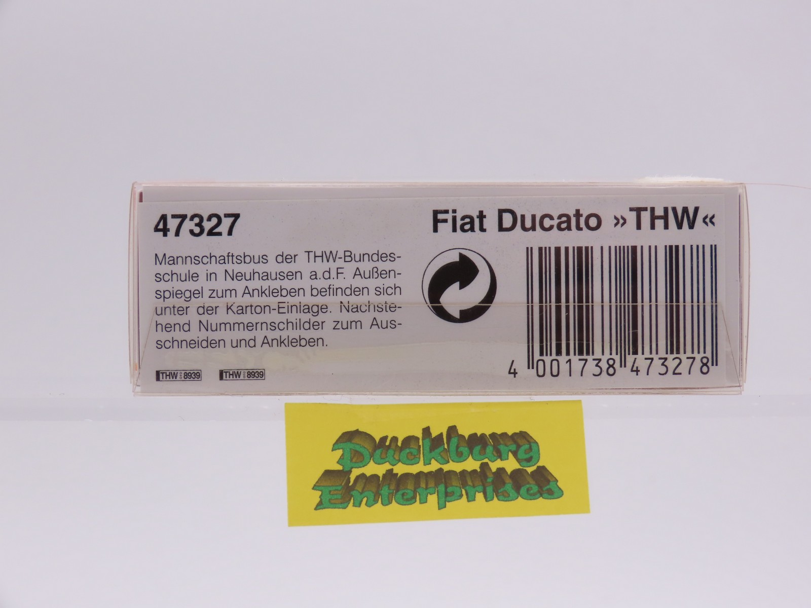 Busch 47327 Fiat Ducato THW Neuhausen blau in OVP 1:87 187781