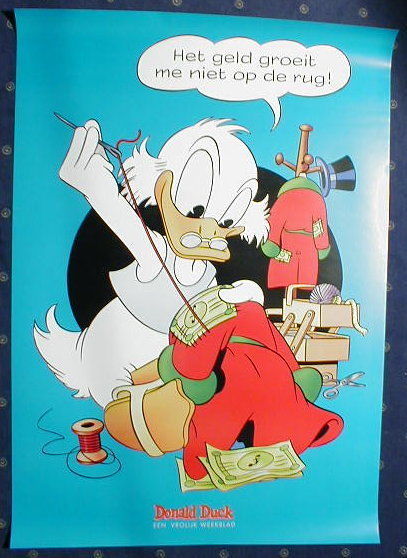 Poster Dagobert Duck, schönes Barks Motiv Poster Dagobert Duck, schönes Barks Motiv