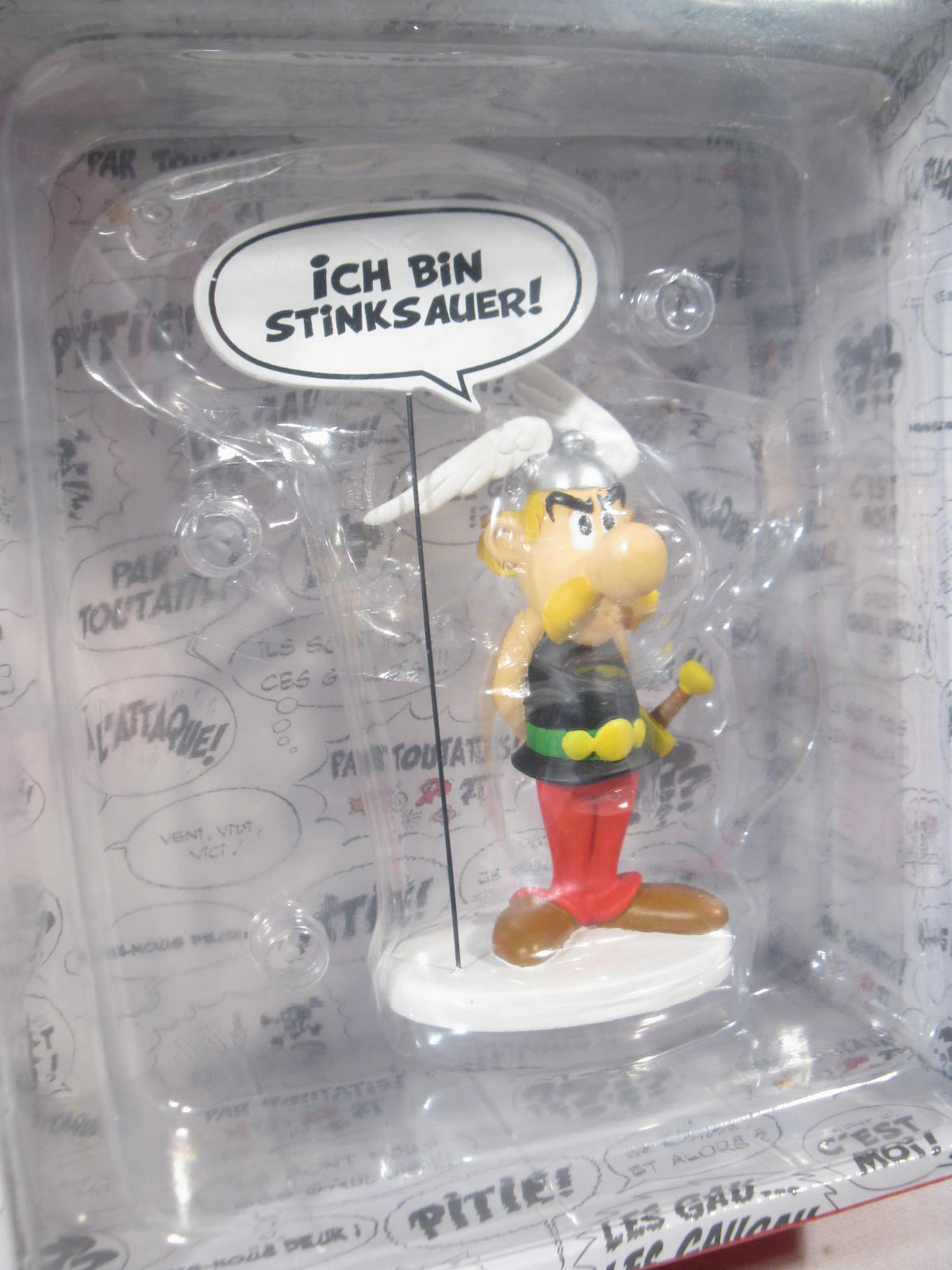 Asterix Figur mit Sprechblase "bin stinksauer"  Kunstharz Plastoy Collectoys Asterix Figur mit Sprechblase "bin stinksauer"  Kunstharz Plastoy Collectoys