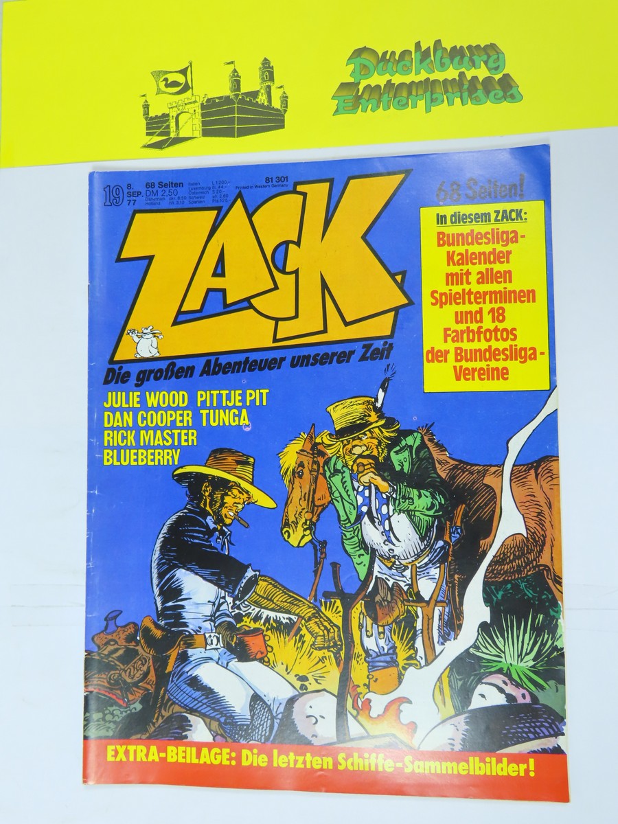 ZACK Comic Nr. 77/19 Koralle Vlg. im Zustand (1-2). 151657 ZACK Comic Nr. 77/19 Koralle Vlg. im Zustand (1-2). 151657