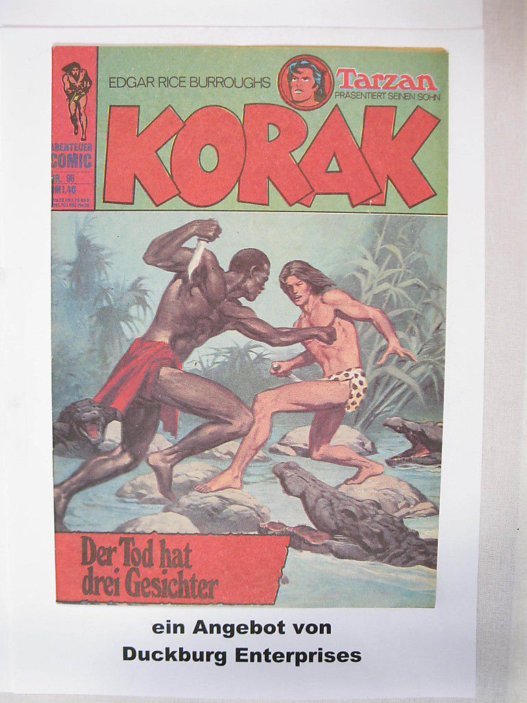 Korak, Tarzan Sohn Nr. 96 BSV Verlag im Zustand (1-2) 43524 Korak, Tarzan Sohn Nr. 96 BSV Verlag im Zustand (1-2) 43524