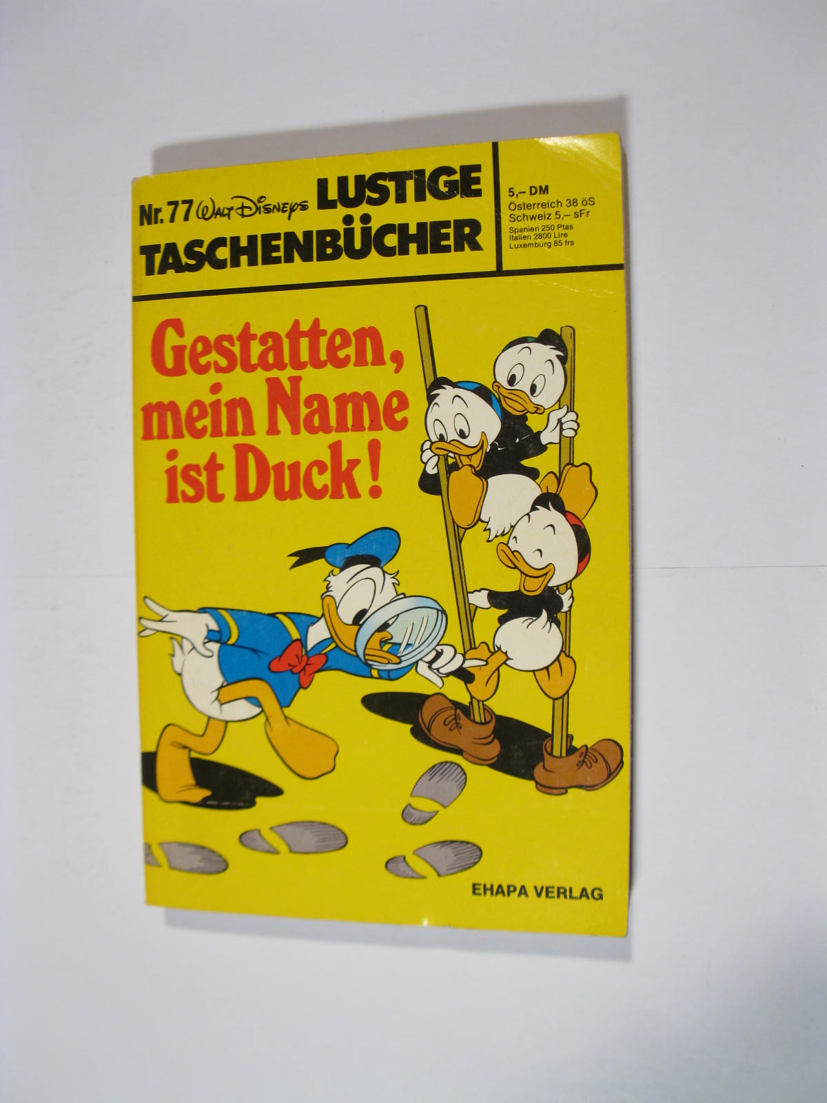 Donald Duck Lustiges Taschenbuch Nr. 77 ERSTAUFLAGE Ehapa Z (1/1-2). 116251 Donald Duck Lustiges Taschenbuch Nr. 77 ERSTAUFLAGE Ehapa Z (1/1-2). 116251