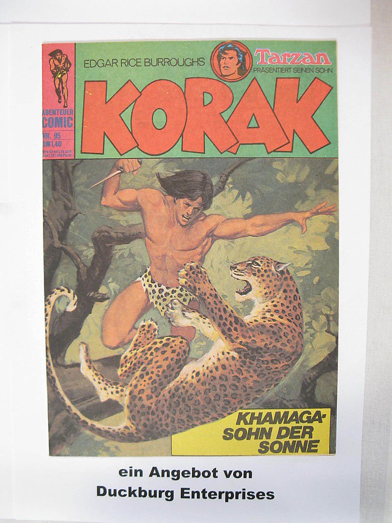 Korak, Tarzan Sohn Nr. 95 BSV Verlag im Zustand (1-2) 43523 Korak, Tarzan Sohn Nr. 95 BSV Verlag im Zustand (1-2) 43523