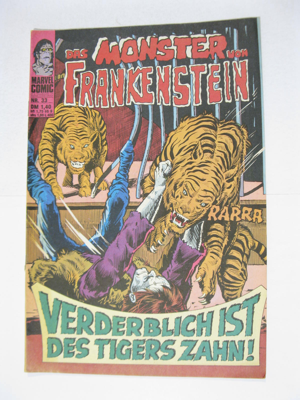 Frankenstein Nr.33 Marvel Comic Williams im Z (1/1-2). 124393 Frankenstein Nr.33 Marvel Comic Williams im Z (1/1-2). 124393