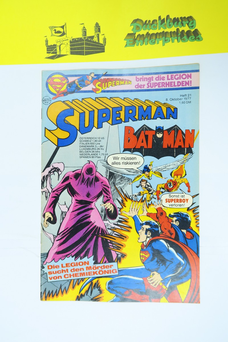 Superman Comic 1977/21 Ehapa im Zustand (1/1-2). 162389 Superman Comic 1977/21 Ehapa im Zustand (1/1-2). 162389