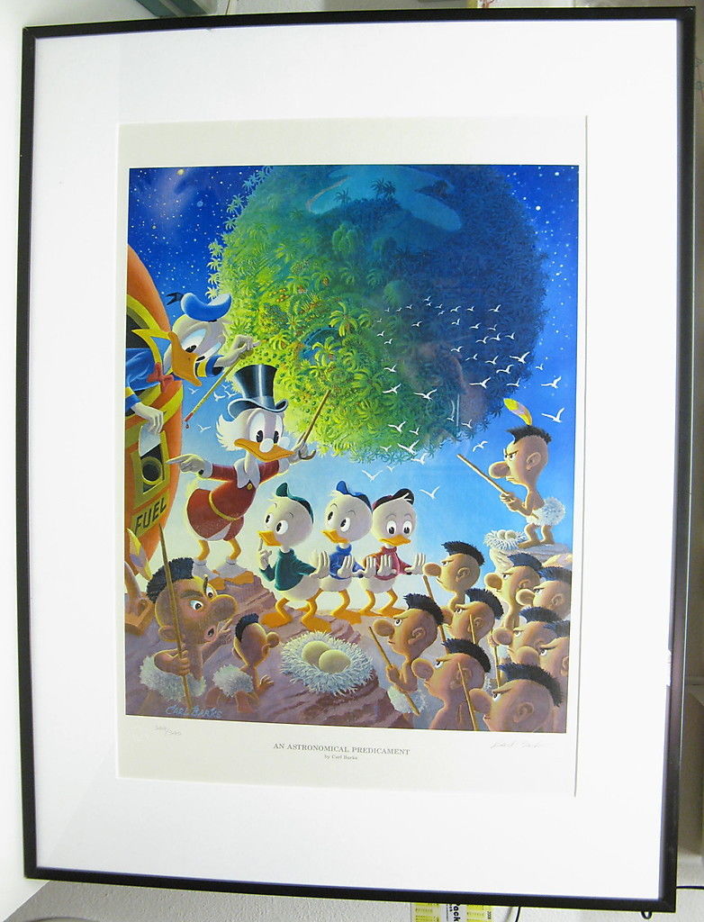 Barks Lithographie "Astronomical Predicament" signiert Barks Lithographie "Astronomical Predicament" signiert