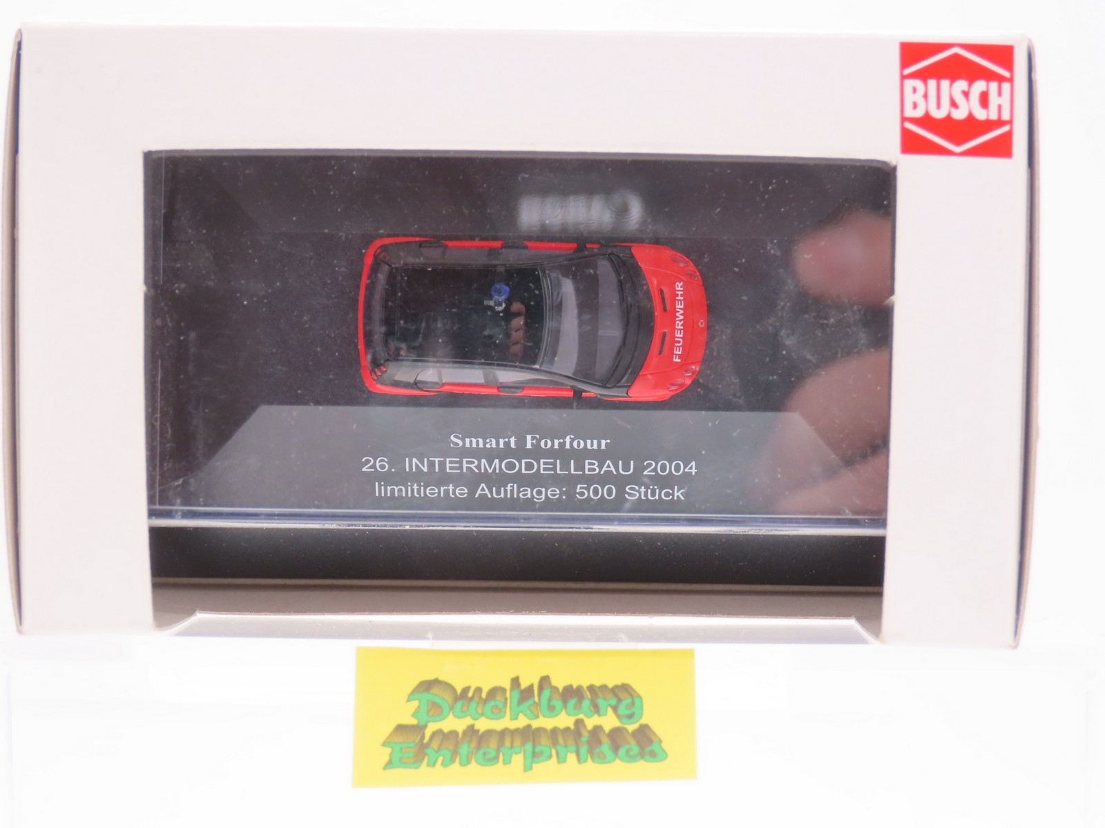 Busch x Smart Forfour Intermodellbau 2004 limitiert rot in OVP 1:87 188065