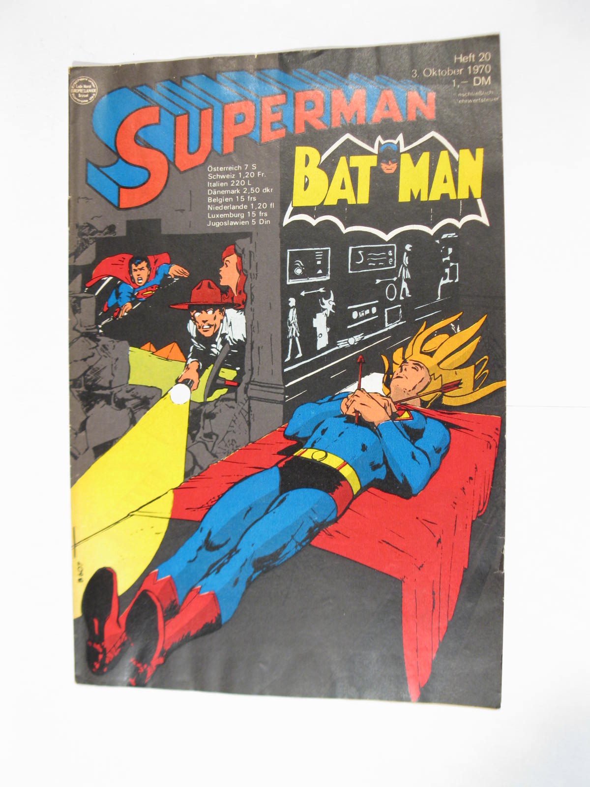Superman Comic 1970/20 Ehapa im Zustand (1-2/2). 113299 Superman Comic 1970/20 Ehapa im Zustand (1-2/2). 113299