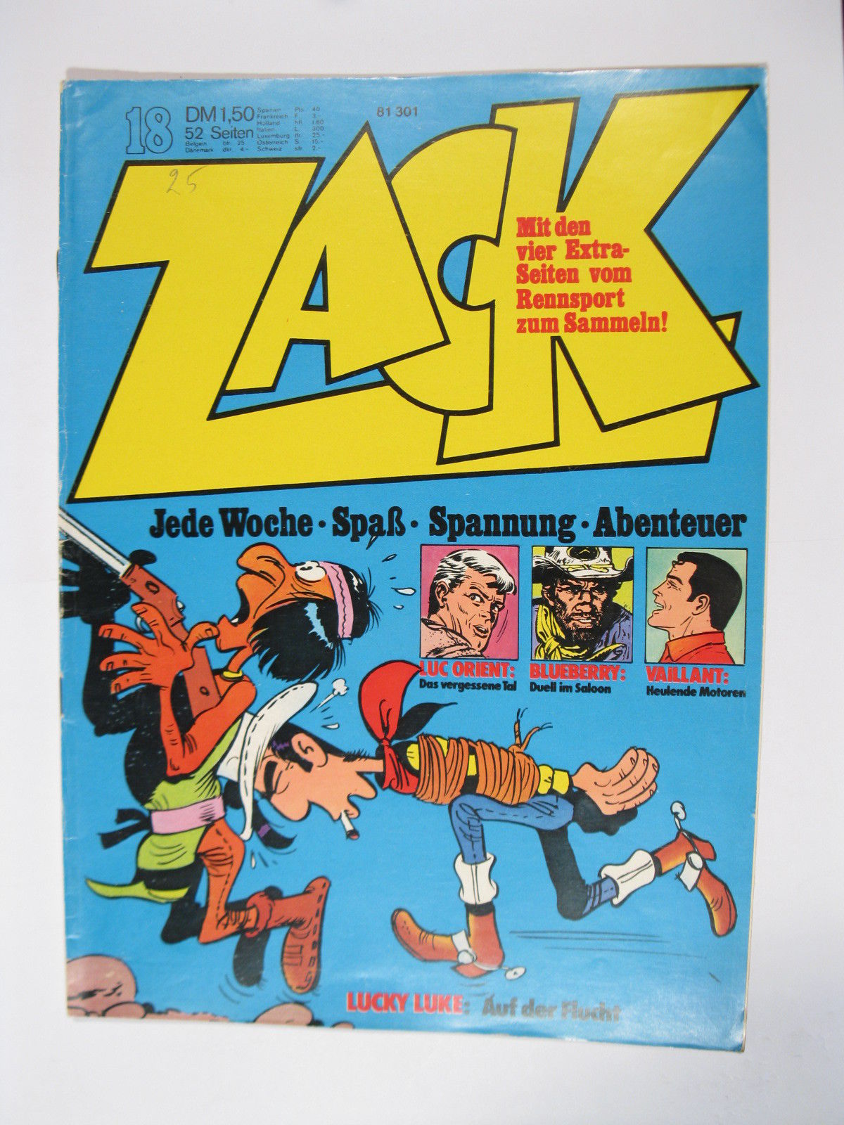 ZACK  Comic Nr. 73/18  Koralle Vlg. im Zustand (1-2). 78545 ZACK  Comic Nr. 73/18  Koralle Vlg. im Zustand (1-2). 78545