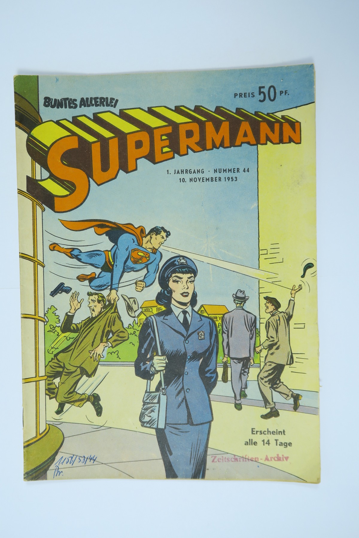 Buntes Allerlei Superman Cover 1953/44 Aller Vlg. im Z (2-3). 144549 Buntes Allerlei Superman Cover 1953/44 Aller Vlg. im Z (2-3). 144549