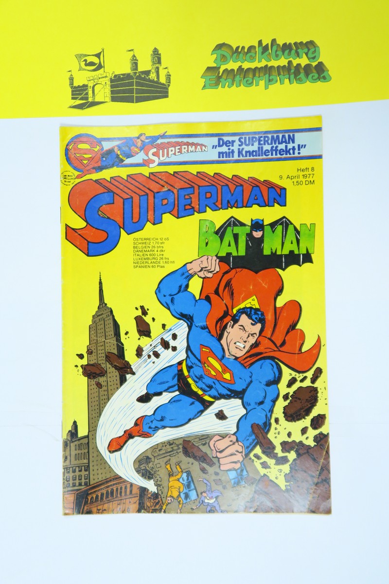 Superman Comic 1977/8 Ehapa im Zustand (2). 162357 Superman Comic 1977/8 Ehapa im Zustand (2). 162357