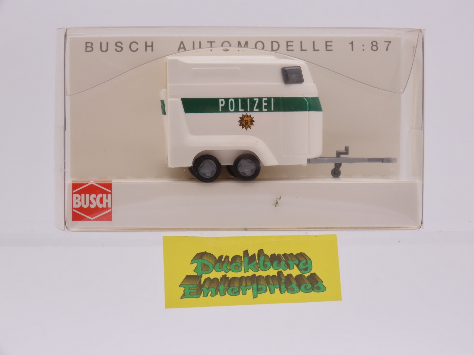 Busch 44910 Pferdeanhänger Polizei Baden Württemberg weiß in OVP 1:87 187789 Busch 44910 Pferdeanhänger Polizei Baden Württemberg weiß in OVP 1:87 187789