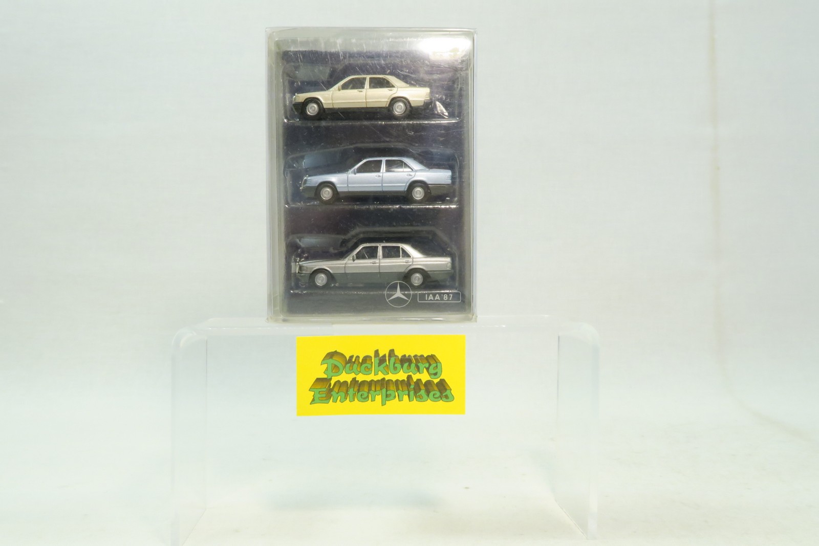 Mercedes 1:87 PKW x Mercedes Benz 3 Werbemodelle IAA 1987 x in OVP 174979 Mercedes 1:87 PKW x Mercedes Benz 3 Werbemodelle IAA 1987 x in OVP 174979