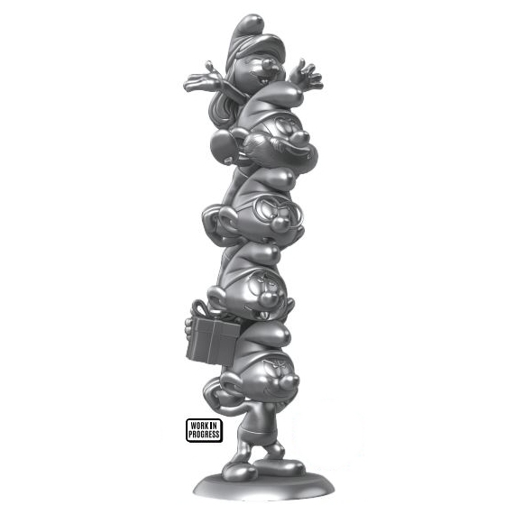 Schlumpf Turm silber 35cm Kunstharz von Plastoy Collectoys Schlumpf Turm silber 35cm Kunstharz von Plastoy Collectoys