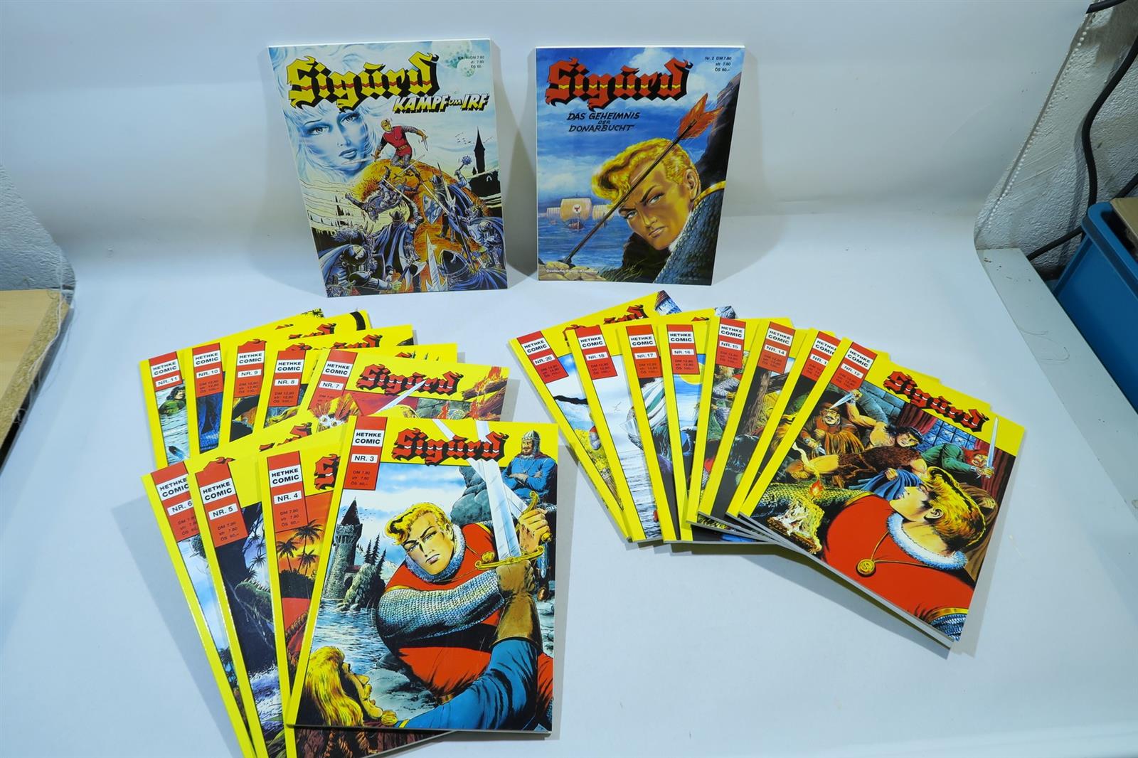 19x Sigurd Sc Album Nr. 1-18,20 zus. Hethke 144129 19x Sigurd Sc Album Nr. 1-18,20 zus. Hethke 144129
