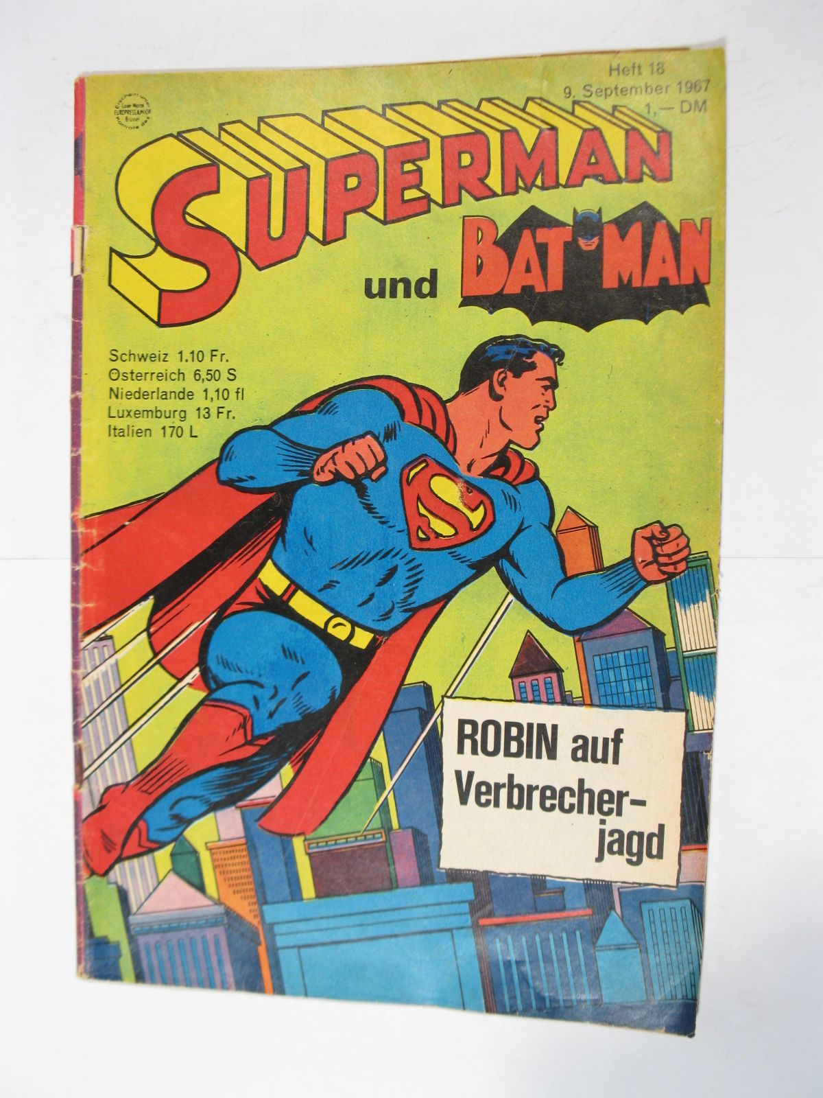 Superman Comic 1967/18 Ehapa im Zustand (2-3). Superman Comic 1967/18 Ehapa im Zustand (2-3).