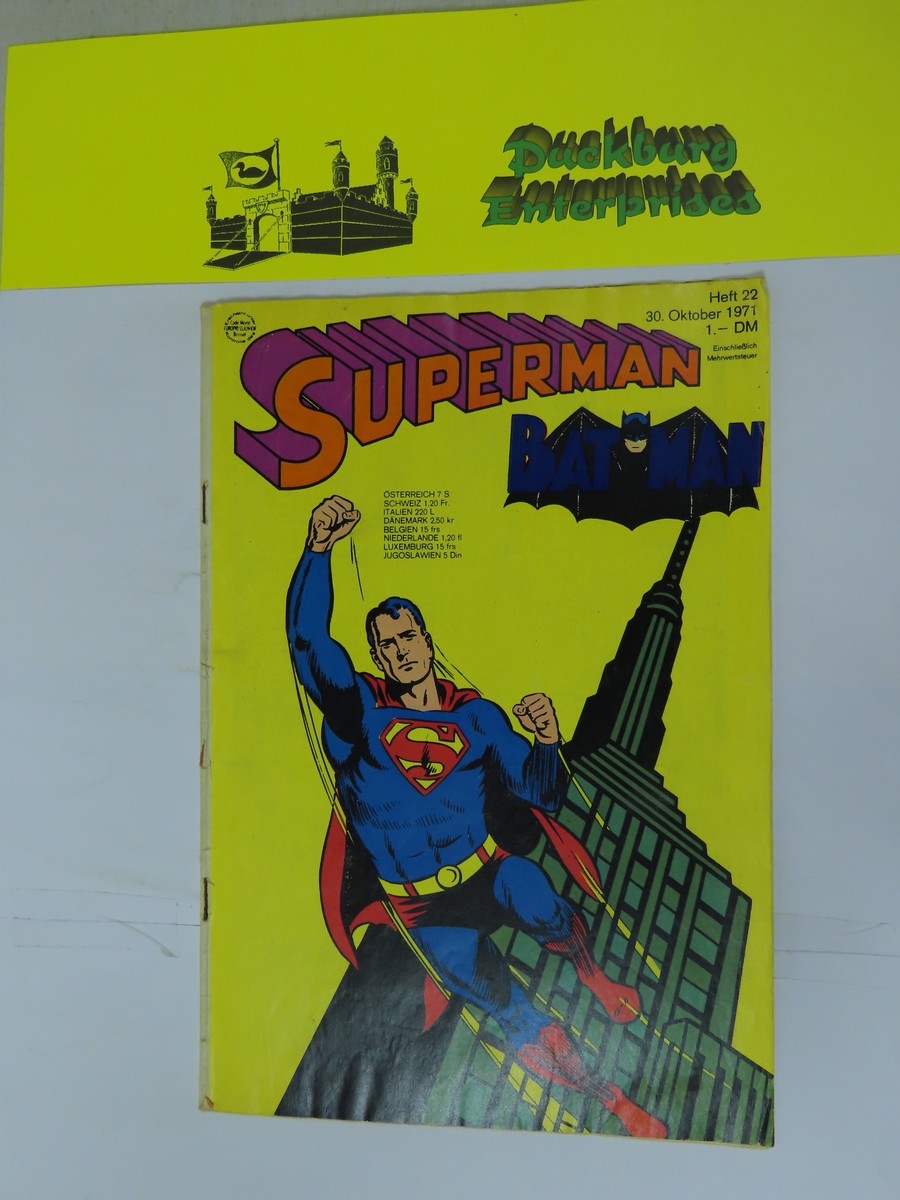 Superman Comic 1971/22 Ehapa im Zustand (3). 158223 Superman Comic 1971/22 Ehapa im Zustand (3). 158223
