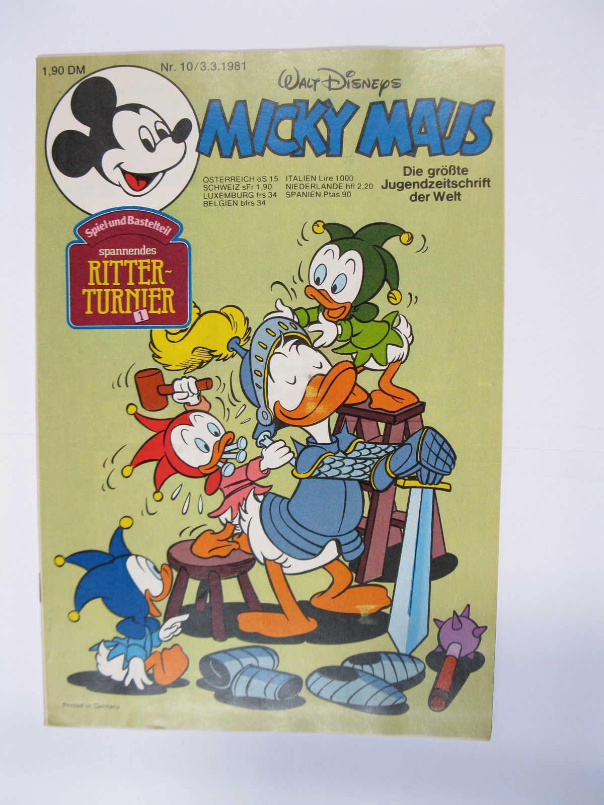 Micky Maus 1981/10 Originalheft vom 3.3.81 in Z (1) 54652 Micky Maus 1981/10 Originalheft vom 3.3.81 in Z (1) 54652
