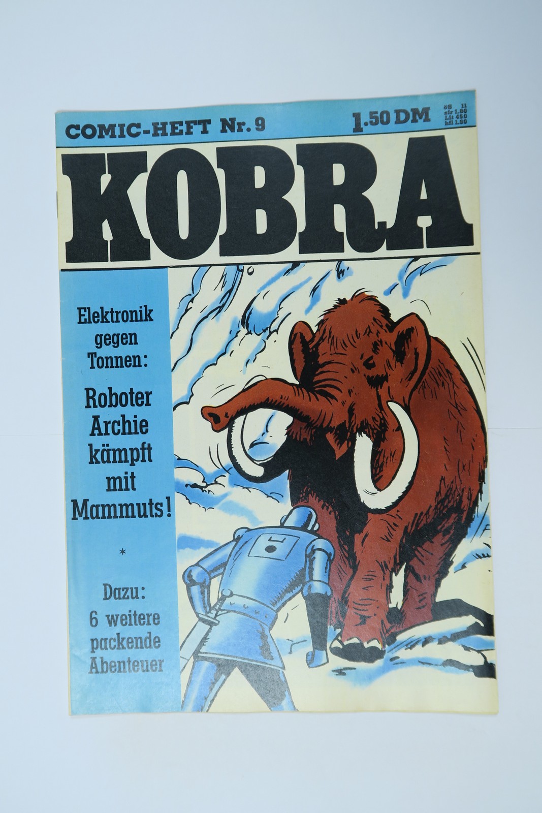 Kobra Comic 1976/ 9  Gevacur im Zustand (0-1). 150109