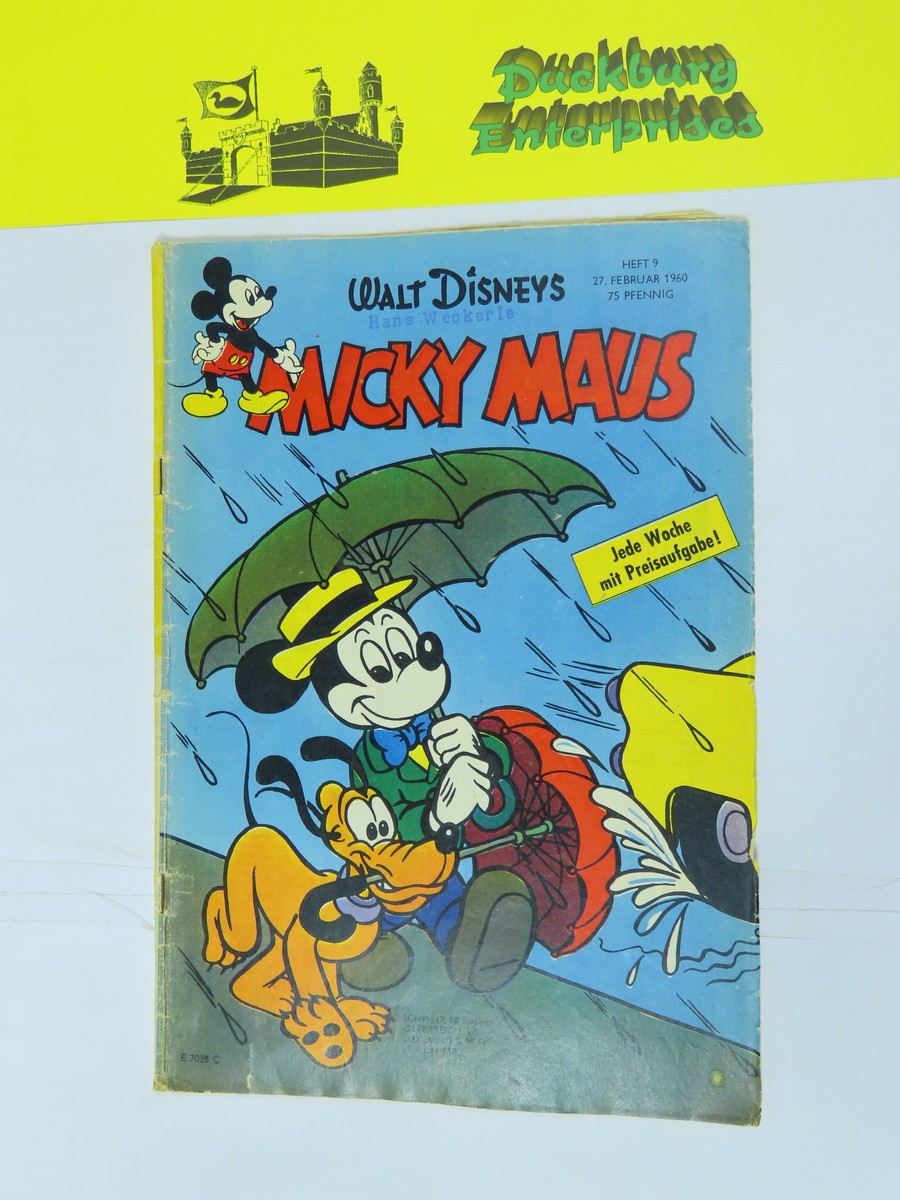 Micky Maus 1960/ 9 vom 27.2.60 Ehapa im Zustand (3). 156409 Micky Maus 1960/ 9 vom 27.2.60 Ehapa im Zustand (3). 156409
