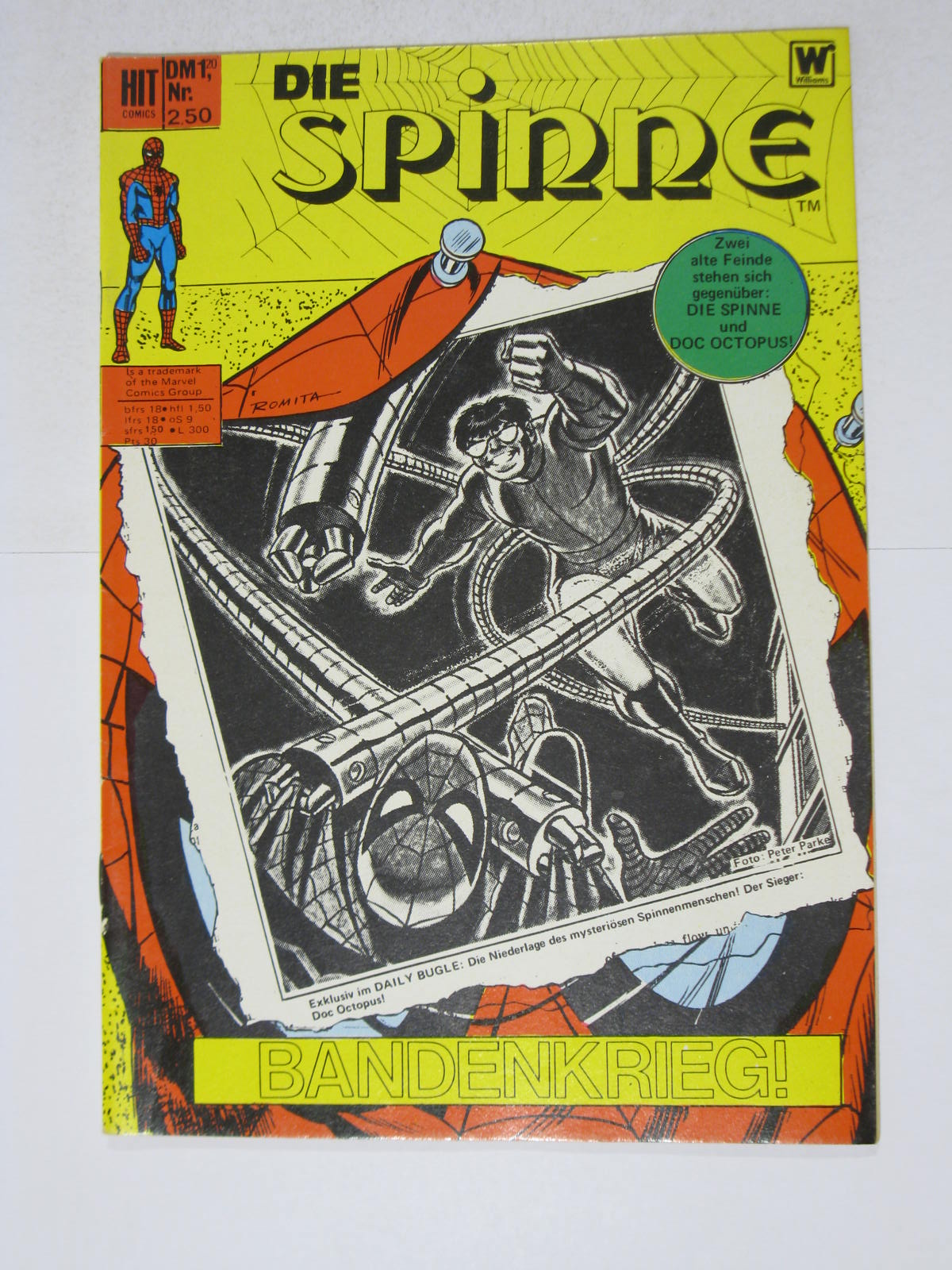 Hit Comics Spinne Nr. 250 Marvel BSV Williams im Z (1). 123801 Hit Comics Spinne Nr. 250 Marvel BSV Williams im Z (1). 123801